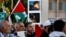 FILE - Protesters shout anti-Israel slogans during a sit-in in support of Palestinians, in Manama, Bahrain, Oct. 27, 2023. 