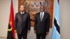 João Lourenço, Presidente de Angola, e Mokgweetsi Eric Masisi, Presidente do Botswana, Gaborone, Botswana, 21 Julho 2023