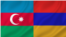 تصویر ترکیبی از پرچم ارمنستان و جمهوری آذربایجان