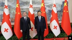 FILE - Georgian Prime Minister Irakli Garibashvili meets with Chinese President Xi Jinping in Chengdu, Sichuan Province, July 28, 2023. (Photo Courtesy of Georgian Government)