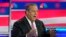 FILE - Former New Jersey Gov. Chris Christie speaks during a Republican presidential primary debate hosted by NBC News, Nov. 8, 2023, in Miami. Christie ended his bid for the party's nomination Jan. 10, 2024. 