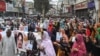 FILE - Relatives of missing Baloch community people take part in a demonstration demanding greater civil rights for citizens, in Quetta, Pakistan, on Aug. 18, 2024.