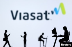 美國衛訊公司(ViaSat, Inc.)的標誌和電腦手機使用人形圖示