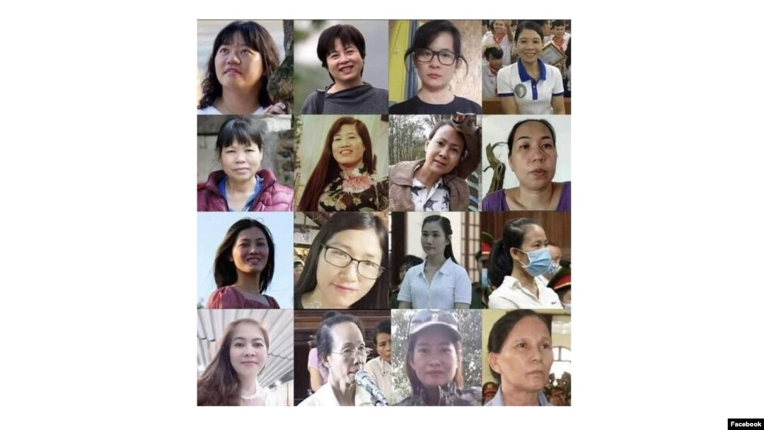 Các nữ tù nhân lương tâm Việt Nam. Photo Facebook.