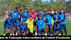 Jogadores da seleção de Cabo Verde em estágio, Troia, Portugal, 5 janeiro 2024