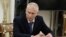 Senior former commander of the Wagner mercenary group Andrei Troshev attends a meeting with Russian President Vladimir Putin, not pictured, in Moscow, Russia, Sept. 28, 2023. (Sputnik/Mikhail Metzel/Pool via Reuters)