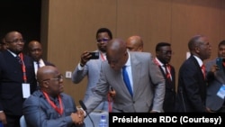 Félix Tshisekedi kushoto, na Martin Fayulu (Président RDC)