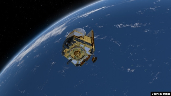 This artist's impression depicts the European Space Agency's Euclid spacecraft, which is carrying out a mission to explore the "Dark Side" of the universe. (Image Credit: ESA)