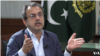 In this screenshot from video, Pakistani Minister for Power Awais Leghari speaks to VOA in his office, Aug. 20, 2024. (Salman Qazi/VOA)