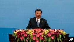 Chinese President Xi Jinping delivers a speech during the Belt and Road Forum at the Great Hall of the People in Beijing, Oct. 18, 2023.