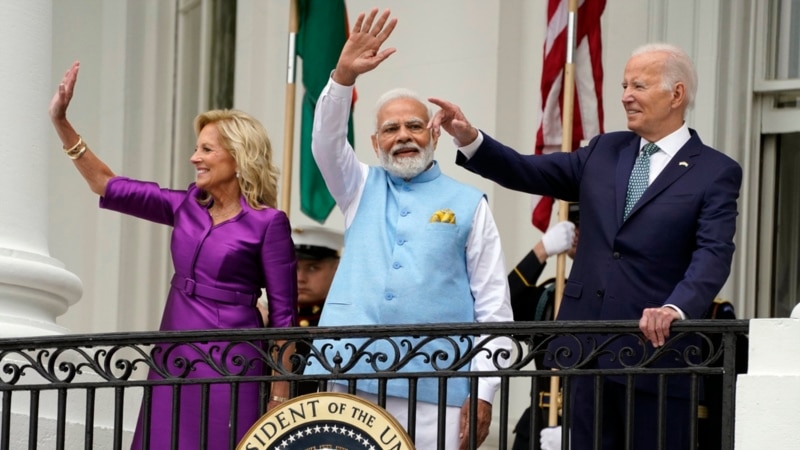 Le Premier ministre indien Narendra Modi reçu avec les honneurs à la Maison blanche