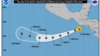 Cono de trayectoria de la tormenta tropical Pilar, el miércoles 1 de noviembre a las 4 p.m. CDT. NHC