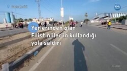  Yerlerinden olan Filistinliler’in kullandığı yola saldırı
