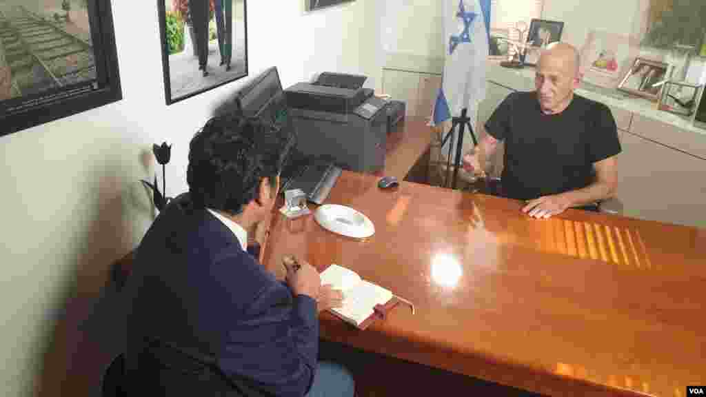 گفتگوی اختصاصی صدای آمریکا با ایهود اولمرت نخست وزیر پیشین اسرائیل