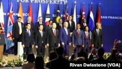 Para pemimpin negara mitra IPEF. (Foto: VOA/Rivan Dwiastono)