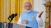 Perdana Menteri India Narendra Modi berbicara dalam konferensi pers dengan Presiden Joe Biden di Ruang Timur Gedung Putih, 22 Juni 2023, di Washington. (Foto: AP)