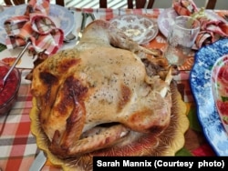 Sarah Mannix hosted Thanksgiving for her students at Old Dominion University. (Photo courtesy of Sarah Mannix)