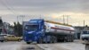 A truck carrying fuel crosses into Rafah in the southern Gaza Strip, Nov. 15, 2023. The United Nations agency for supporting Palestinian refugees said the fuel was "not at all enough." 