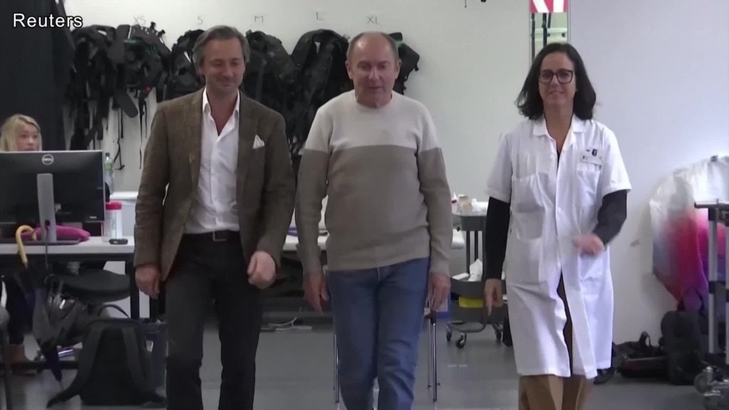 Swiss-designed Technology Helps Parkinson's Patient Walk Again