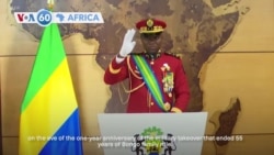 VOA60 Africa - Gabon marks one-year since military coup