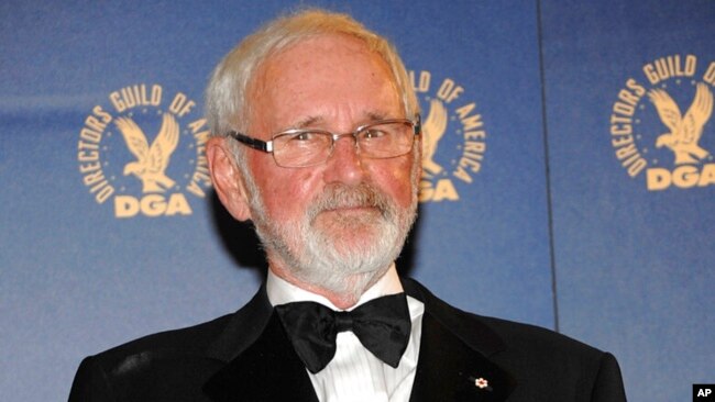 FILE - Director Norman Jewison poses in the press room after receiving a lifetime achievement award at the 62nd Annual DGA Awards in Los Angeles on Jan. 30, 2010.
