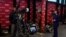 Britain's Shadow Chancellor Rachel Reeves carries out television interviews during the Labour Party annual conference in Liverpool, Britain, Oct. 9, 2023. 