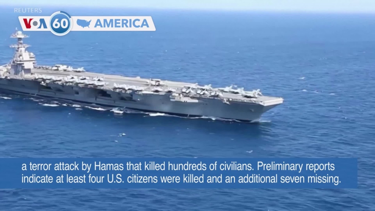 Voa60 America Us Sends Its Most Advanced Aircraft Carrier To Support Israel 8227