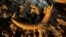 FILE - This image provided by Coleman Fredricks show a mammoth tusk coal miners unearthed in May 2023 at the Freedom Mine near Beulah, N.D. 