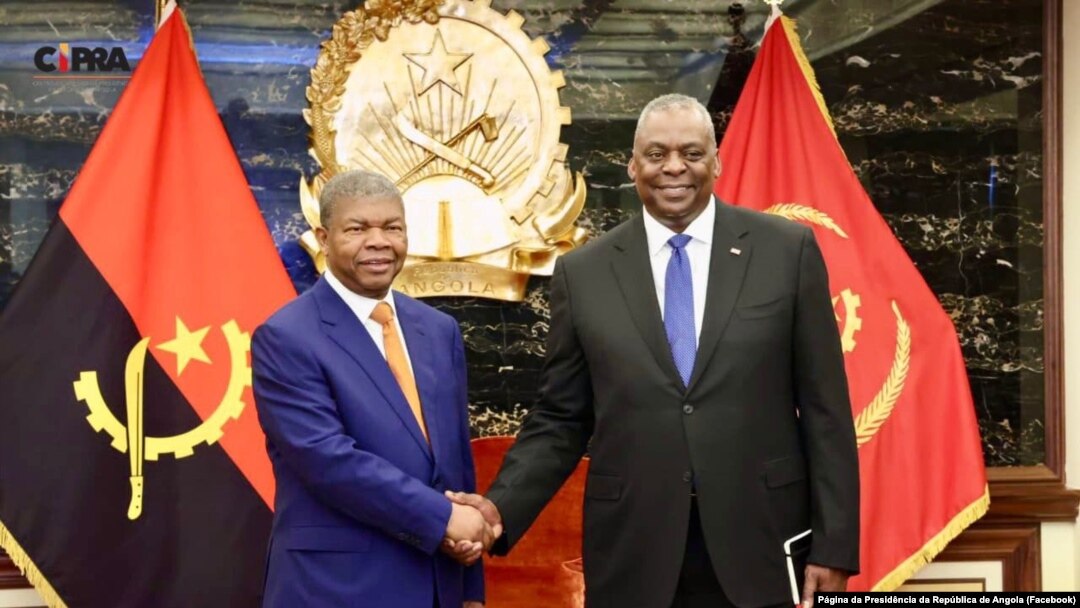 Presidente de Angola, João Lourenço, e secretário de Defesa dos Estados Unidos, Lloyd Austin, Luanda, Angola, 27 setembro 2023