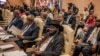 President of South Sudan Salva Kiir, center, sits while waiting for the opening ceremony to start during the 19th Summit of Heads of State and Government of the Non-Aligned Movement (NAM) in Kampala, Uganda, on Jan.19, 2024.