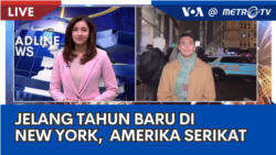 Laporan Langsung VOA untuk Headline News-MetroTV: Jelang Perayaan Tahun Baru di New York, AS 