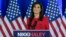 Republican presidential candidate and former U.N. Ambassador Nikki Haley speaks during a news conference, March 6, 2024, in Charleston, South Carolina.