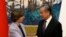 Chinese Foreign Minister Wang Yi, right, shakes hands with French Foreign Minister Catherine Colonna at the Diaoyutai State Guesthouse in Beijing, Nov. 24, 2023. 
