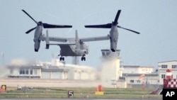 Japan US Osprey Crash