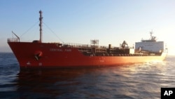 In an undated photo released by Zodiac Maritime, the tanker 'Central Park' is seen. Attackers seized the tanker linked to Israel off the coast of Aden, Yemen, on Nov. 26, 2023, authorities said. 