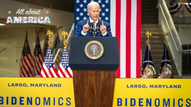 President Joe Biden speaks about the economy at Prince George's Community College, in Largo, Maryland, Sept. 14, 2023.
