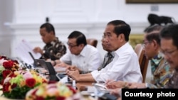 Presiden Joko Widodo memimpin rapat terbatas soal IEU-CEPA pada 13 Juli 2023 lalu (courtesy: Setpres RI).