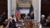 FILE - President Joe Biden holds a meeting about countering the flow of fentanyl into the United States, in the Roosevelt Room at the White House, in Washington, Nov. 21, 2023.