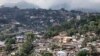 Vue de Freetwon, la capitale de la Sierra Leone pendant le couvre-feu.