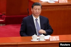 中国领导人习近平在北京人大会堂出席全国政协会议开幕式。（2024年3月4日）