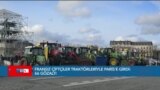 Çiftçiler traktörleriyle Paris'te: 66 kişi gözaltına alındı 