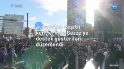 Avrupa'nın çeşitli kentlerinde Gazze'ye destek gösterileri düzenlendi