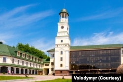 FILE - New building of the National University "Ostroh Academy" in Ostrog, Ukraine in June 2020. (Adobe Stock Photo by Volodymyr)