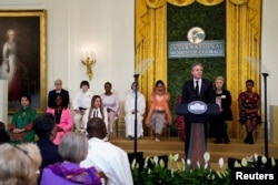 U.S. Secretary of State Antony Blinken speaks during the 18th annual International Women of Courage Award Ceremony ahead of International Women's Day at the White House in Washington, March 4, 2024.