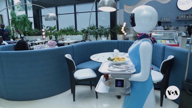 Restaurant with robot servers causes excitement in Nairobi 