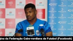 Hélio Varela, jogador da seleção cabo-verdiana, 14 november 2013