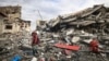  غزہ میں اسرائیلی بمباری کے بعد تباہی کا ایک منظر، ، فائل فوٹو