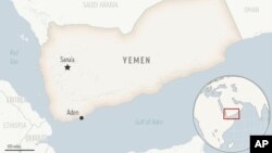 Mapa Jemena i moreuz Bab al-Mandeb na ulazu u Crveno more.