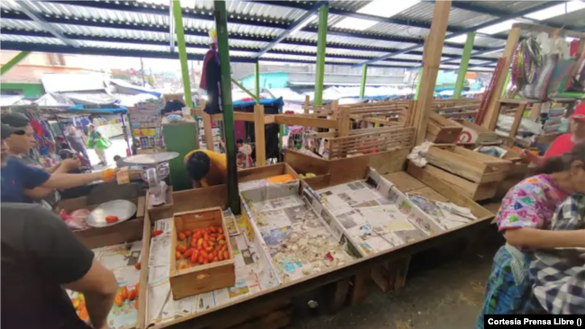Desabastecimiento de alimentos y cierre de mercados en Guatemala. [Cortesía Prensa Libre]