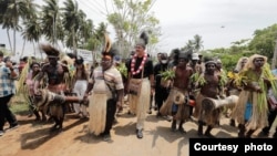 Ganjar Pranowo memulai kampanye hari pertama di kota Merauke, Papua Selatan Selasa (28/11). (courtesy: TPN Ganjar-Mahfud)